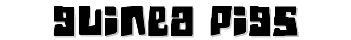 Guinea pigs font